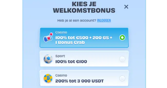 OnlySpins Casino Registratie banner